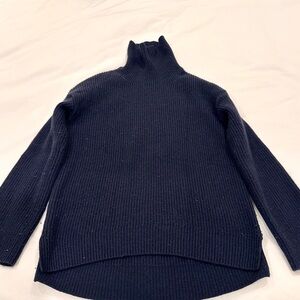 Helmut Lang Navy Turtleneck Sweater